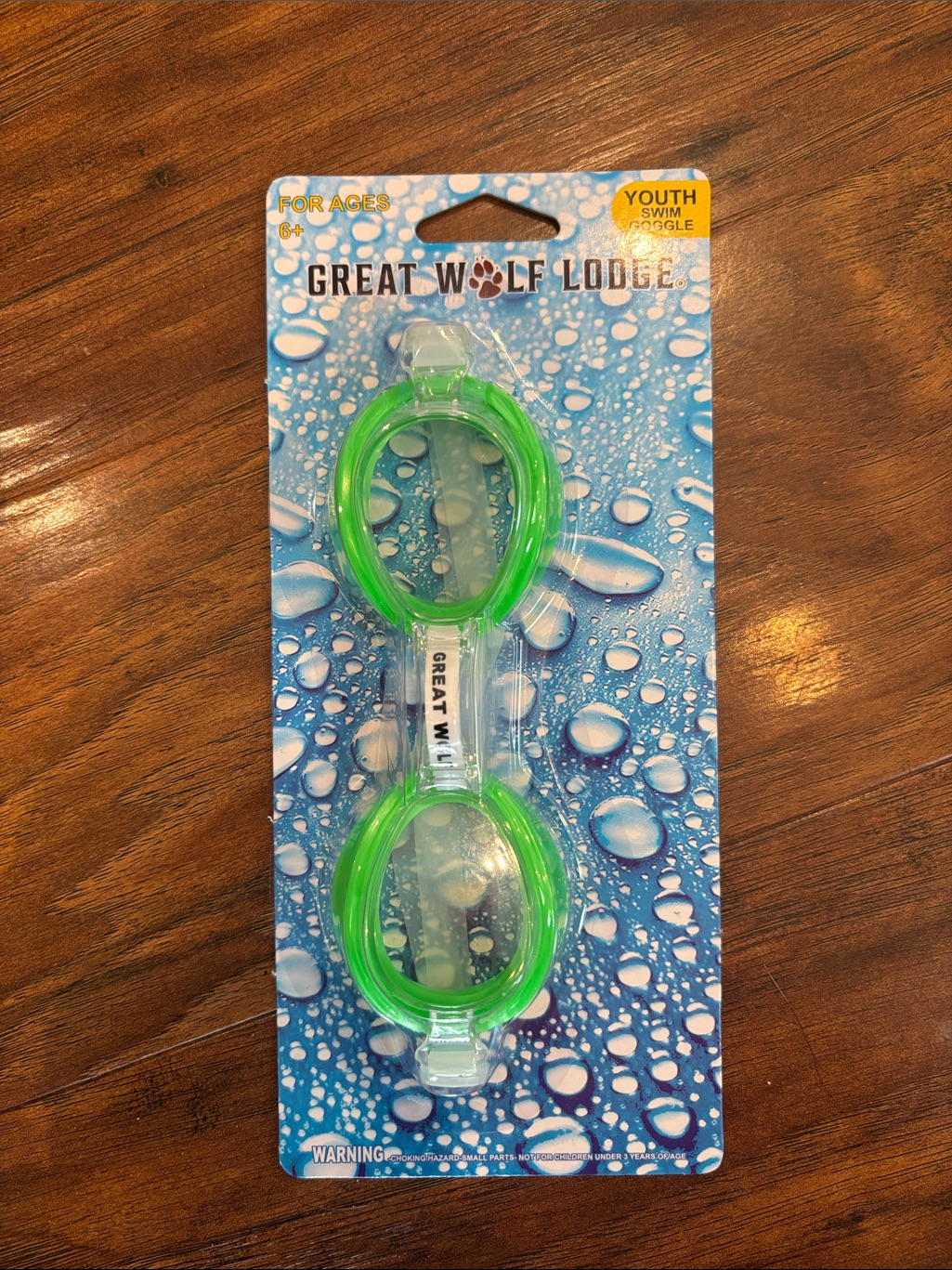 Youth Swim Goggles Green